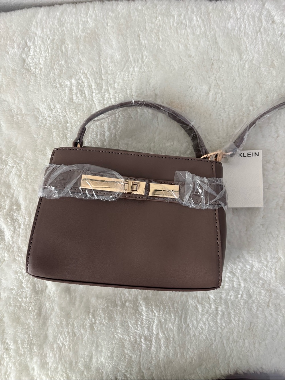 Anne Klein Small Top Handle Taupe Bag